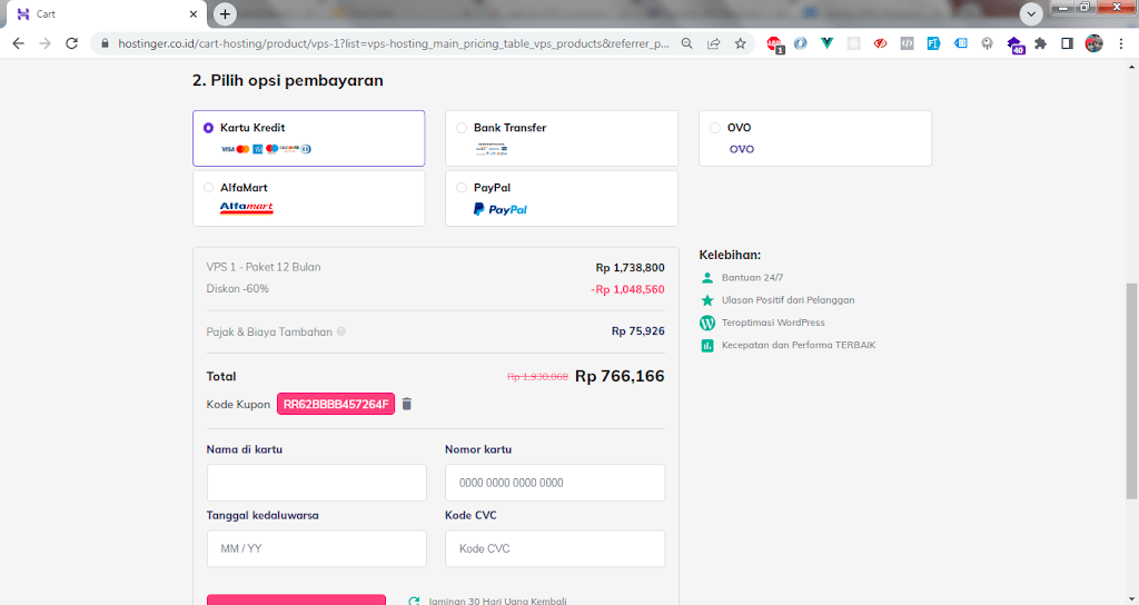 Opsi Pembayaran