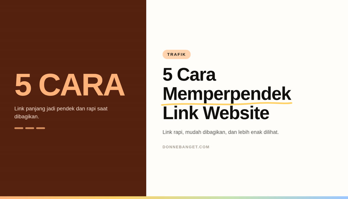 Thumbnail artikel: 5 Cara Memperpendek Link Website